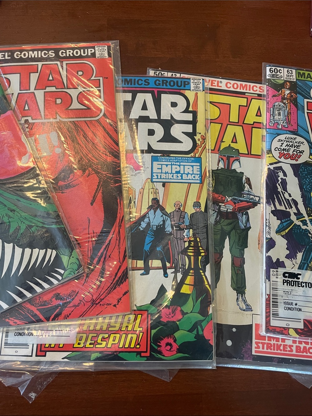 Lot of 5 Vintage StarWars Empire Strikes Back Comics